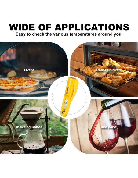 Termómetro Infrarrojo de Alimentos Kethvoz Digital Sin Contacto
