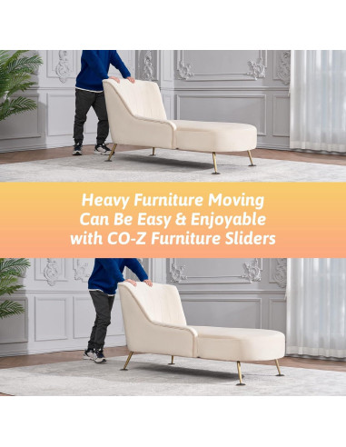 Deslizadores de Muebles CO-Z - 8 Piezas 8.89 cm para Alfombra