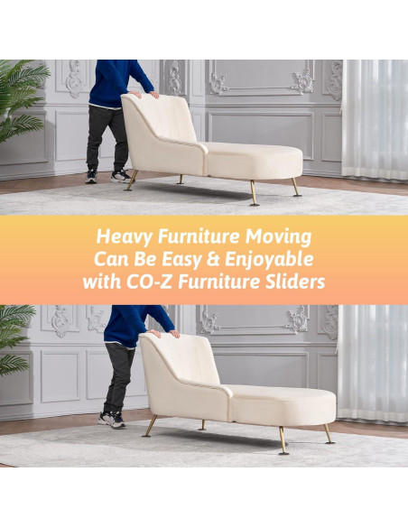 Deslizadores de Muebles CO-Z - 8 Piezas 8.89 cm para Alfombra