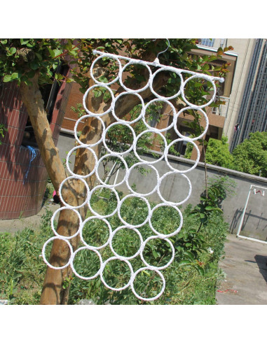 Organizador de Perchas Tosnail - Paquete de 2 para Bufandas y Corbatas - Blanco