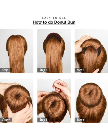 Conjunto Hacedor de Moño FANDAMEI 8 Piezas con Horquillas