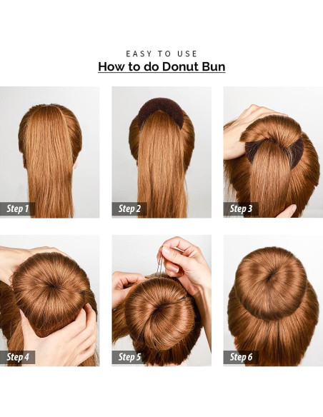 Conjunto Hacedor de Moño FANDAMEI 8 Piezas con Horquillas