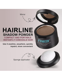 Polvo para Línea de Cabello Nailgelicer - Marrón Oscuro 32g 2