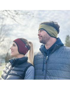 Cinta para la cabeza de forro polar 180s negra unisex 2