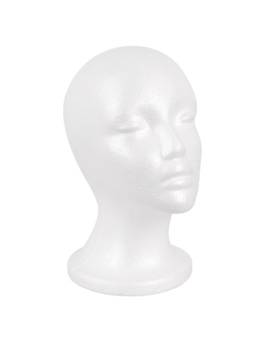Soporte para Pelucas MapofBeauty - Cabeza de Maniquí Espuma 55.88 cm