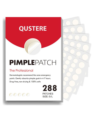 Parches para Granos QUSTERE Hidrocoloide 288 Unidades 9mm 12mm