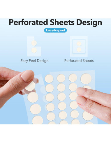 Parches para Granos QUSTERE Hidrocoloide 288 Unidades 9mm 12mm