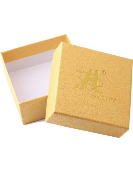 Broche de joyería dorado con clip magnético de flor de concha