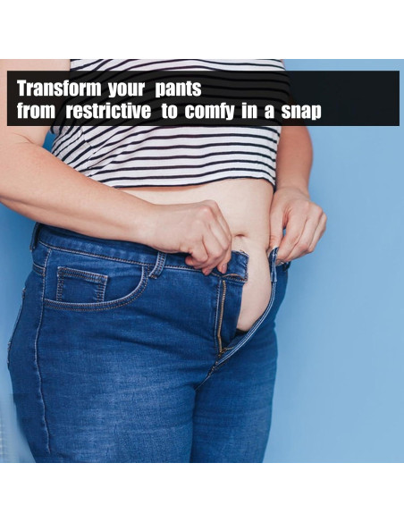 5 PCS Extensores de Cintura Ajustables Larrel para Jeans