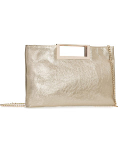 Bolso de Mano Convertible de Cuero Vegano Charming Tailor Dorado 2