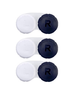 Estuche para Lentes de Contacto RHUI Negro - Paquete de 3