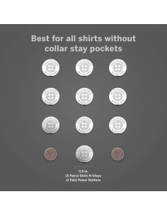 Soportes Magnéticos para Cuellos Wurkin Stiffs - 10 Adhesivos 2