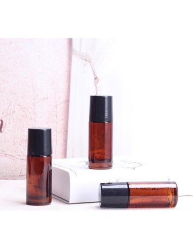 2 Botellas de Vidrio Reutilizables 30ml LNYMZD para Aceite Esencial