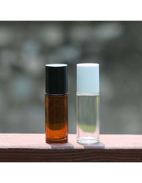 2 Botellas de Vidrio Reutilizables 30ml LNYMZD para Aceite Esencial