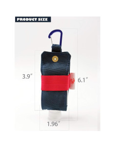 Porta Gel Antibacterial SUCHI 60ml Reutilizable con Clip 2