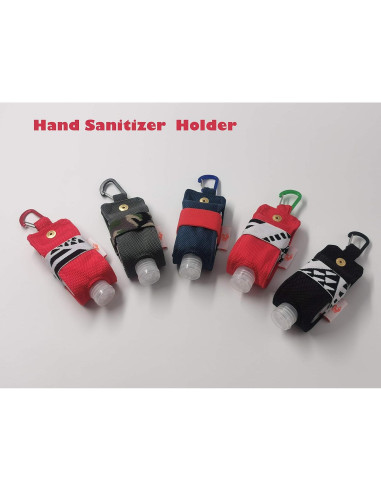 Porta Gel Antibacterial SUCHI 60ml Reutilizable con Clip