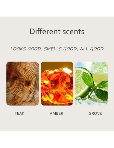 Ambientador de Coche Dcifuu con Fragancia de Ámbar - Kit de Inicio