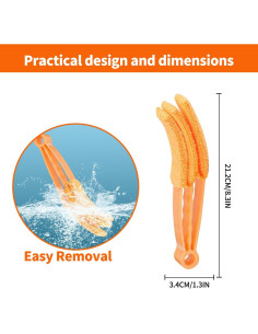 Limpiador de Persianas Venecianas LZJPECES 6 Pcs Microfibra 2