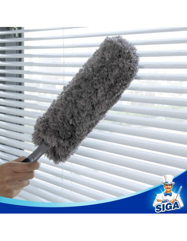 Plumero de Microfibra MR.SIGA Lavable Gris 45.7x10.9 cm