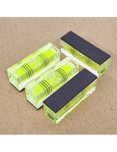 2 Niveles de Burbuja Cuadrados SIZIKJXGHWYI con Base Magnética 52x20x15mm