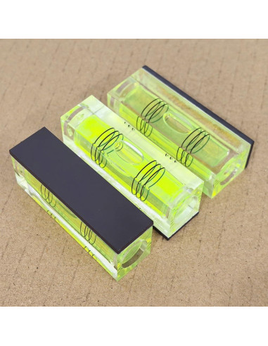 2 Niveles de Burbuja Cuadrados SIZIKJXGHWYI con Base Magnética 52x20x15mm