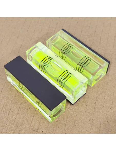 2 Niveles de Burbuja Cuadrados SIZIKJXGHWYI con Base Magnética 52x20x15mm
