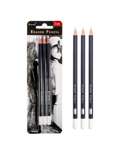 Juego de Gomas de Borrar Brusarth - 3 Piezas para Dibujo Fino