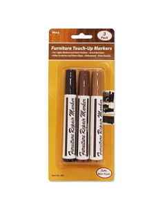 Marcadores de retoque para muebles Allary - 3 colores marrón