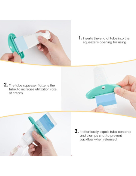 Exprimidor de Pasta de Dientes LOVEINUSA - 4 Colores, 8.9x3.6cm