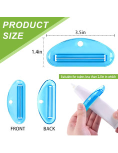 Exprimidor de Pasta de Dientes LOVEINUSA 4PCS Multicolor 2