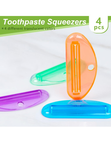 Exprimidor de Pasta de Dientes LOVEINUSA 4PCS Multicolor