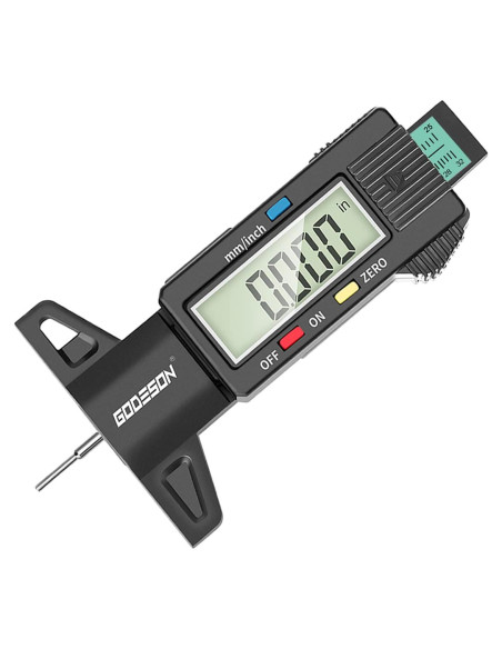 Medidor Digital de Profundidad de Banda de Rodadura GODESON 25.4mm