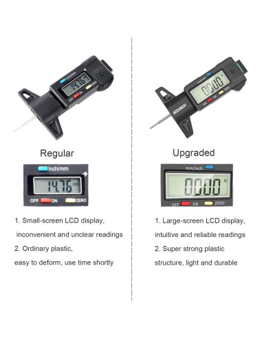 Medidor Digital de Profundidad de Banda de Rodadura GODESON 25.4mm