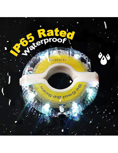 DAWAY A16 Luces LED para Ruedas de Bicicleta - 2 Piezas, Recargables