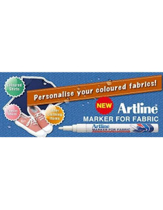 Marcadores de tela permanentes Artline blancos (2 unidades) 2