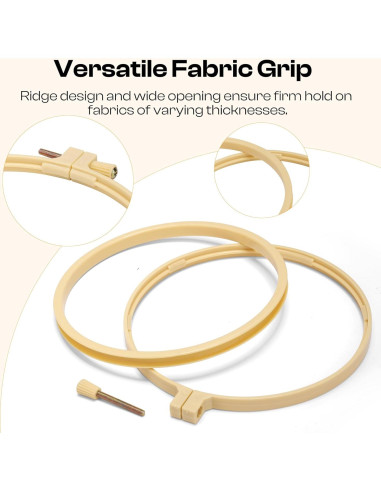 Caydo Juego de Aros de Bordado 6 Piezas 9.2 a 27.1 cm