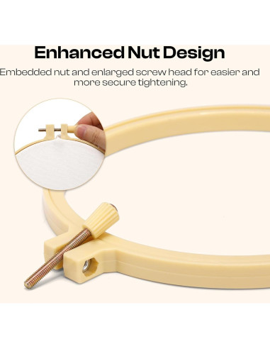 Caydo Juego de Aros de Bordado 6 Piezas 9.2 a 27.1 cm