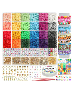Kit de Pulseras de Cuentas de Arcilla YMSDZHL 6000+ Piezas