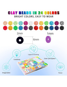 Kit de Pulseras de Cuentas de Arcilla YMSDZHL 6000+ Piezas 2