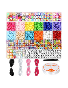 Kit de Fabricación de Pulseras Dowsabel - 300 Cuentas DIY Niñas