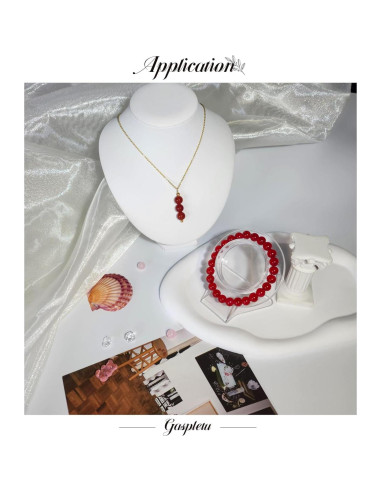 Kit de Pulseras de Perlas de Vidrio Gaspletu 2500 Piezas 8mm