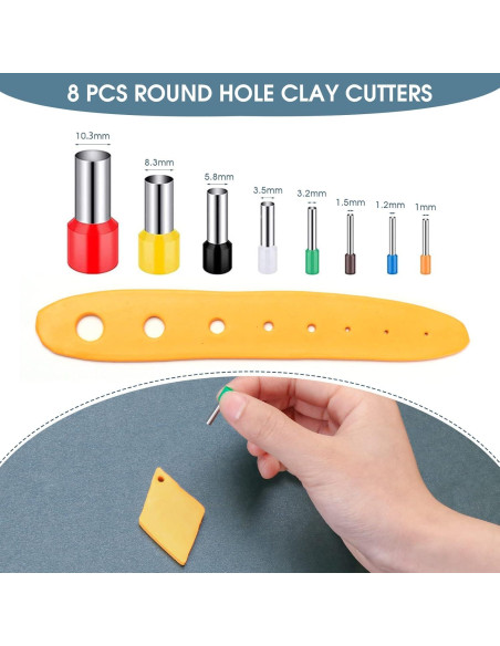 Kit de Fabricación de Pendientes Snoghmil - 86 Piezas, Arcilla Polimérica