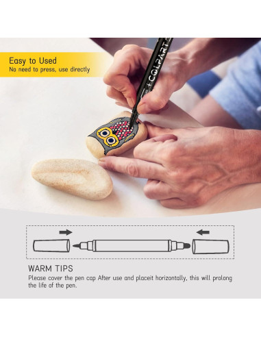 Marcadores de Pintura Acrílica YullTaiy Doble Punta 8 Colores