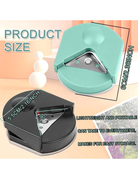 Cortador de Esquinas de Papel JONMON 4mm - 2 Piezas