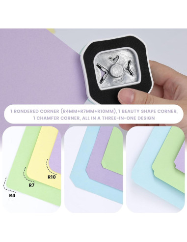 Troqueladora de Esquinas Redondeadas LOVEINUSA 3 en 1