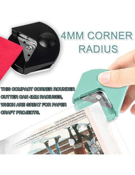 Cortador de Esquinas de Papel JONMON 4mm - 2 Piezas