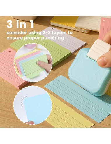 Troqueladora de Esquinas Redondeadas LOVEINUSA 3 en 1