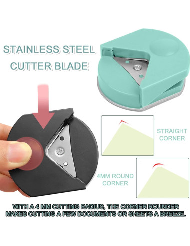 Cortador de Esquinas de Papel JONMON 4mm - 2 Piezas