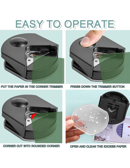 Cortador de Esquinas de Papel JONMON 4mm - 2 Piezas