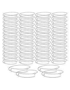Pulseras Expandibles Ajustables UPINS 60 Pcs Plata DIY